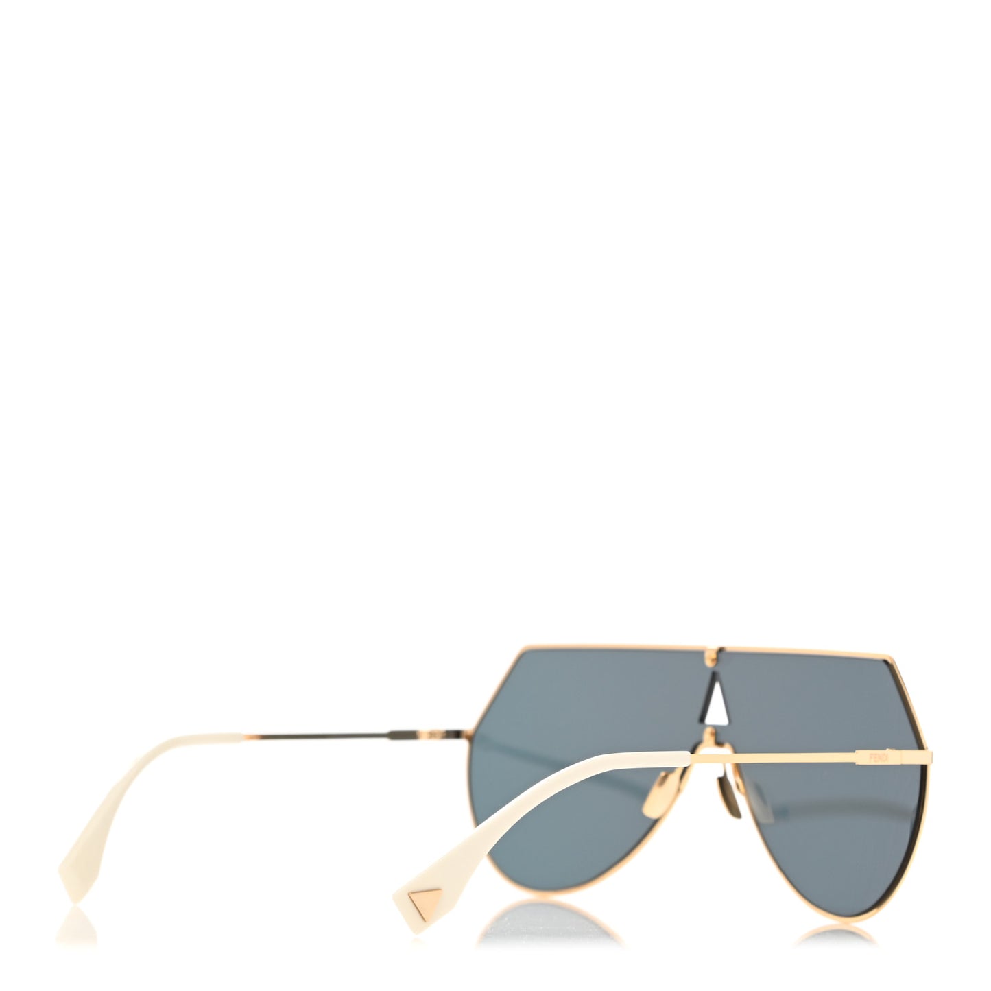 Metal Mirrored Eyeline Sunglasses FF 0193/S Matte Gold