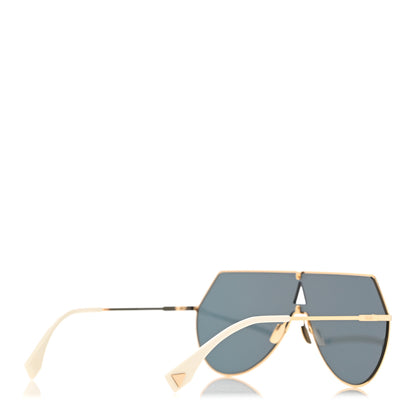 Fendi Metal Mirrored Eyeline Sunglasses FF 0193/S Matte Gold 4 of 8