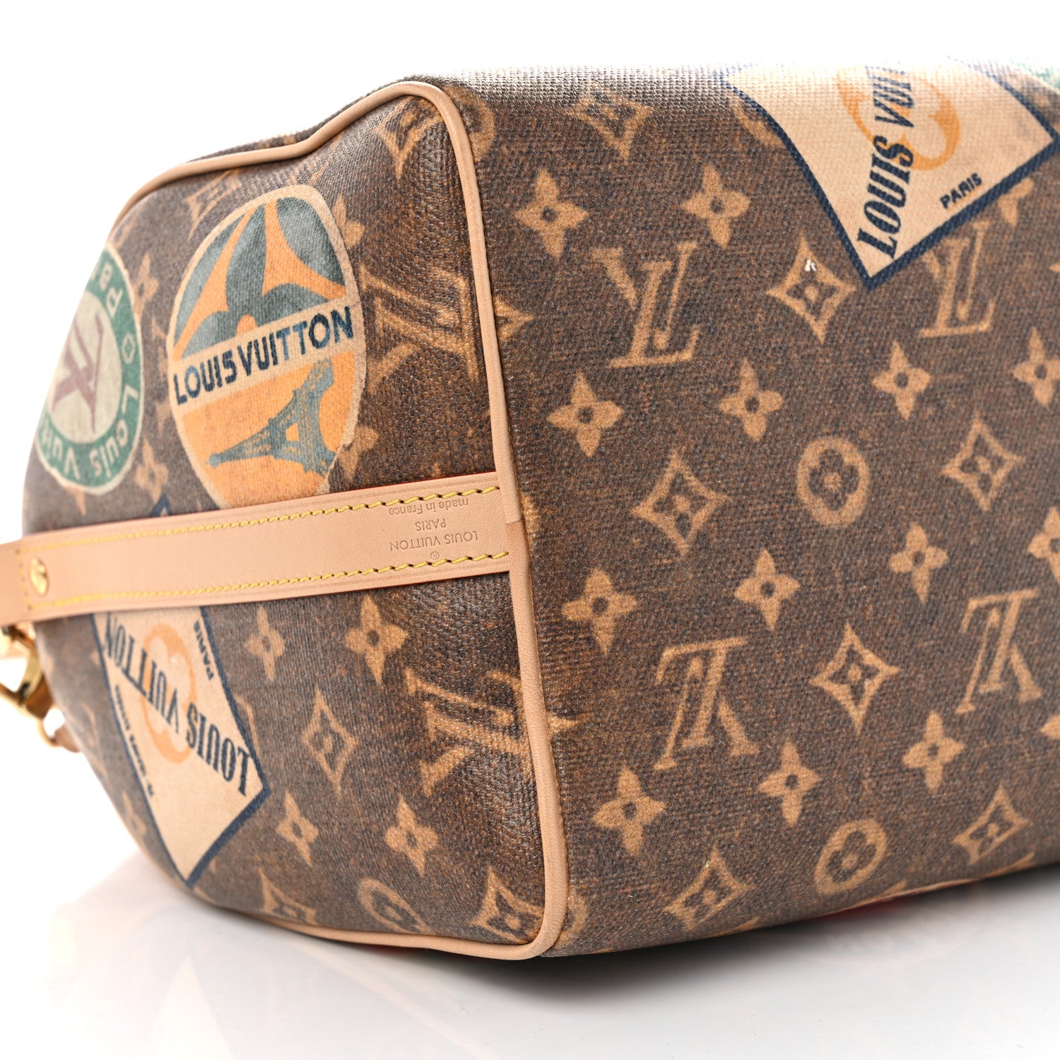 Louis Vuitton Monogram Hotel Labels Speedy Bandouliere 30 7 of 8