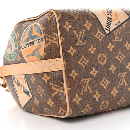 Louis Vuitton Monogram Hotel Labels Speedy Bandouliere 30 7 of 8