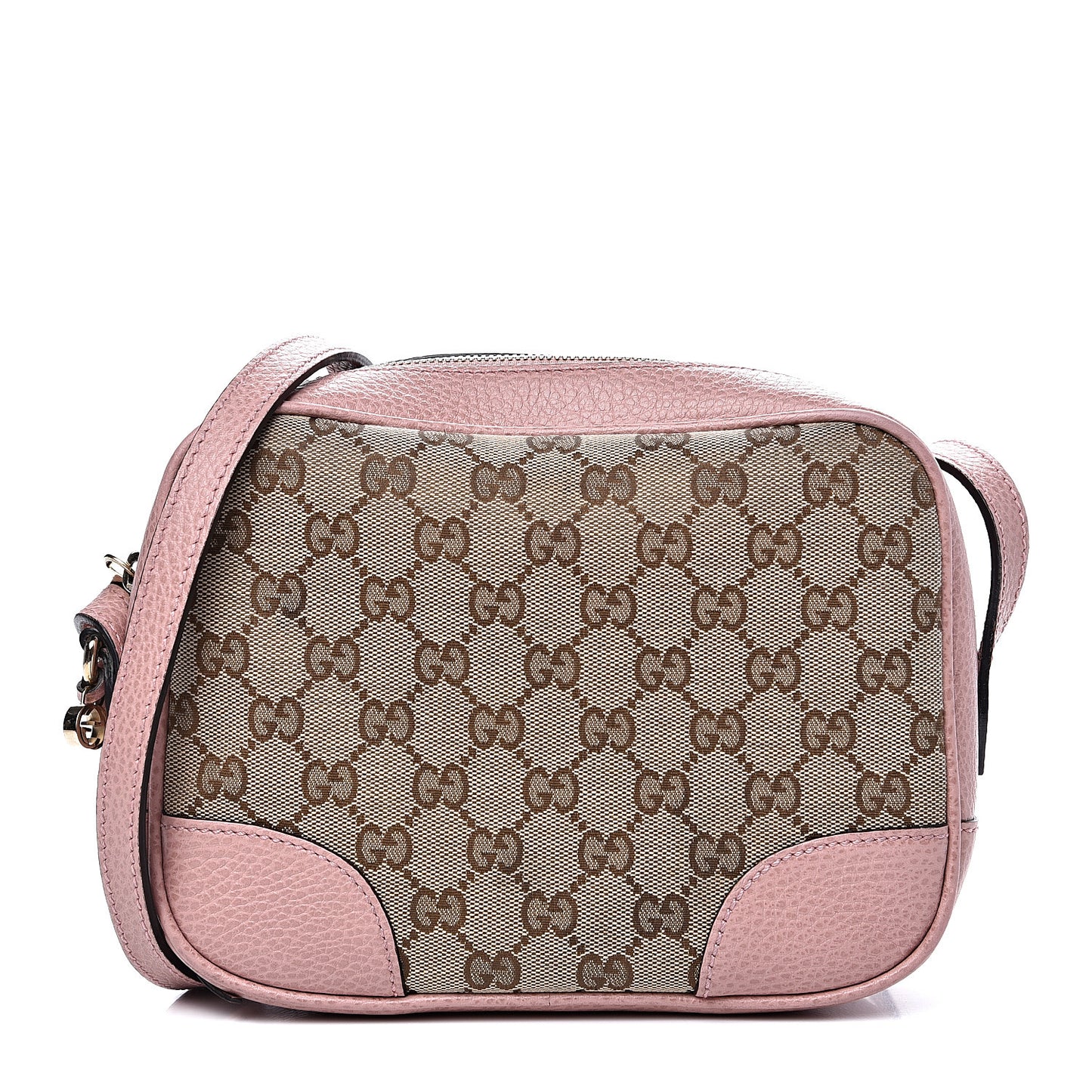 Monogram Mini Bree Messenger Bag Beige Soft Pink