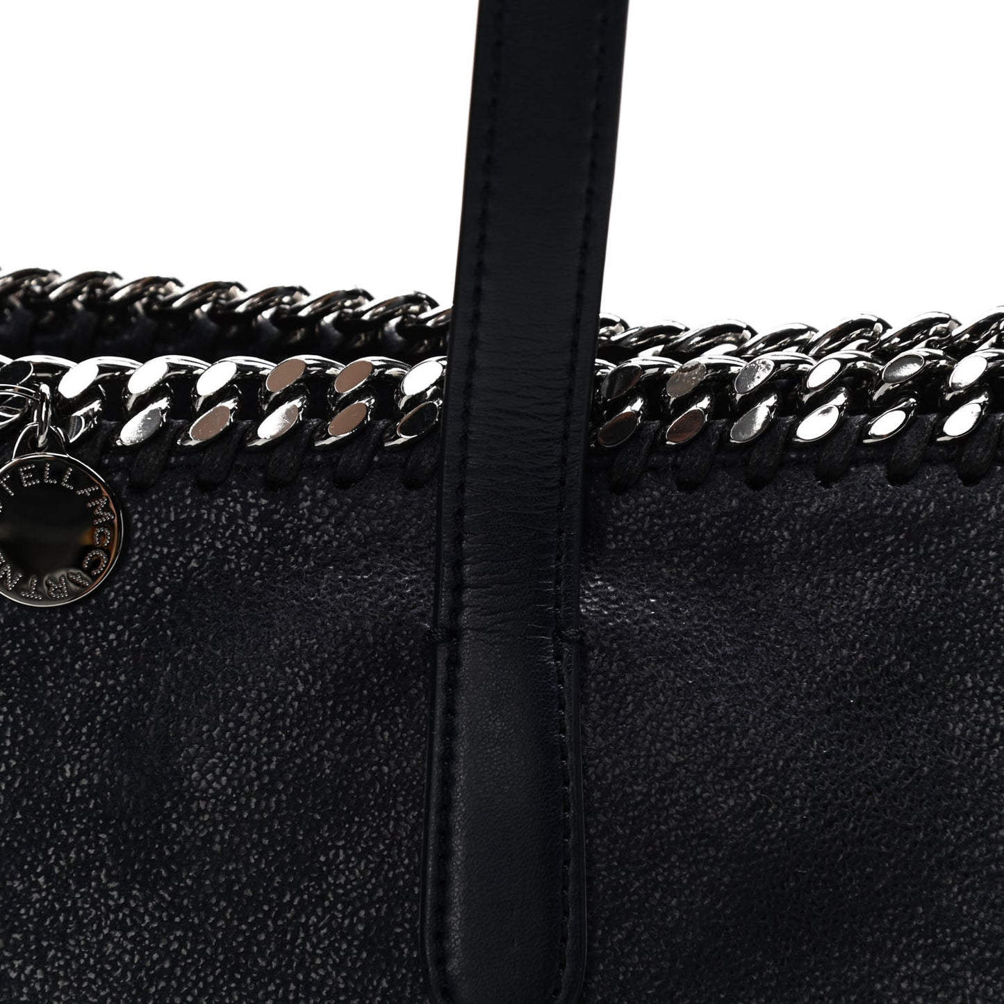 Shaggy Deer Falabella East West Shopper Tote Navy