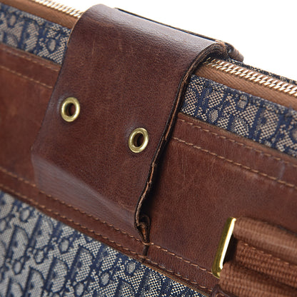 Christian Dior Monogram Tote Blue Brown 13 of 16