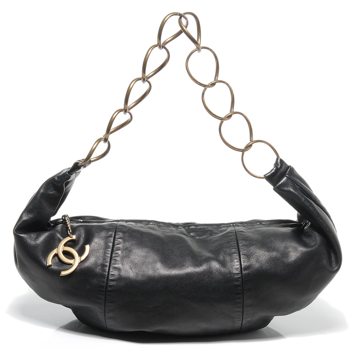Chanel Lambskin Small Chain Hobo Black 1 of 7
