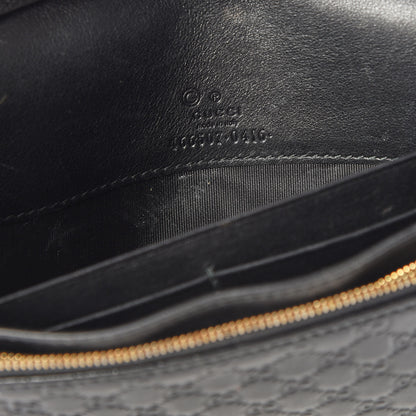 Gucci Microguccissima Crossbody Wallet Black 7 of 10