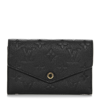 Louis Vuitton Empreinte Compact Curieuse Wallet Black 1 of 6