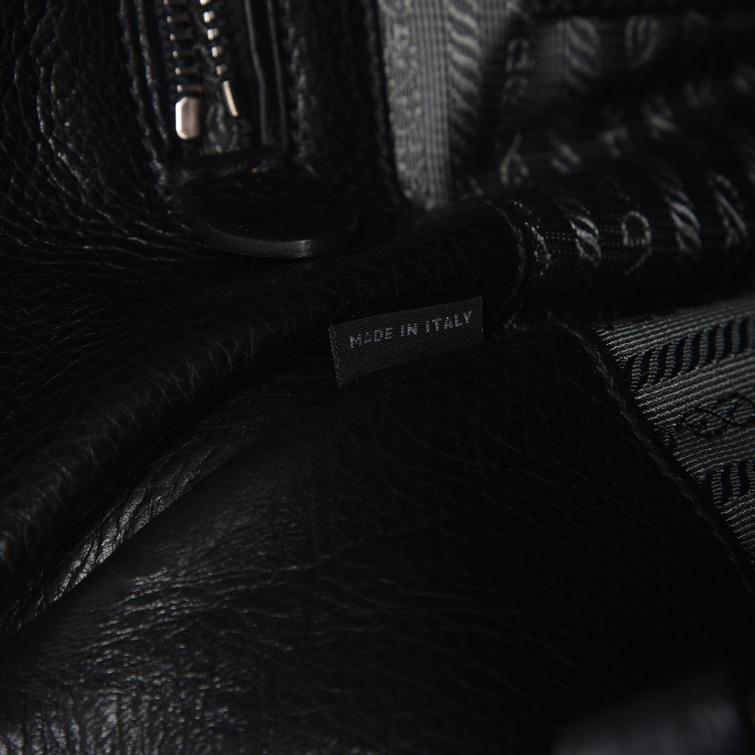 Prada Glace Calf Twin Pocket Tote Nero Black 8 of 8