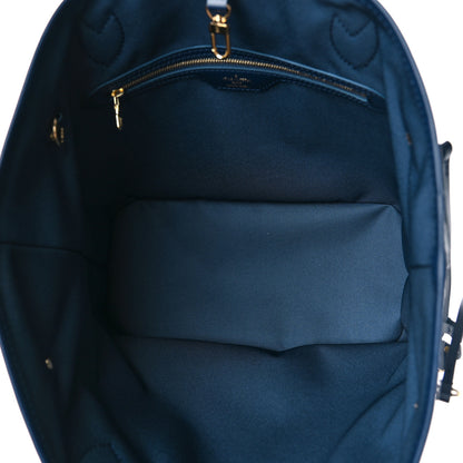 Louis Vuitton Monoglam Neverfull MM Blue 5 of 8