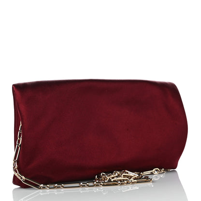 Jimmy Choo Satin Crystal Titania Clutch Red 3 of 7
