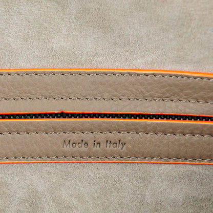 Celine Supple Calfskin Medium Phantom Luggage Grey Orange 7 of 9