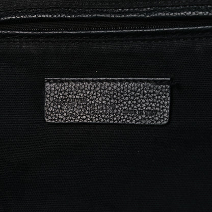 Alexander McQueen Pebbled Calfskin Large Skull Padlock Zip Around Tote Black 7 of 24