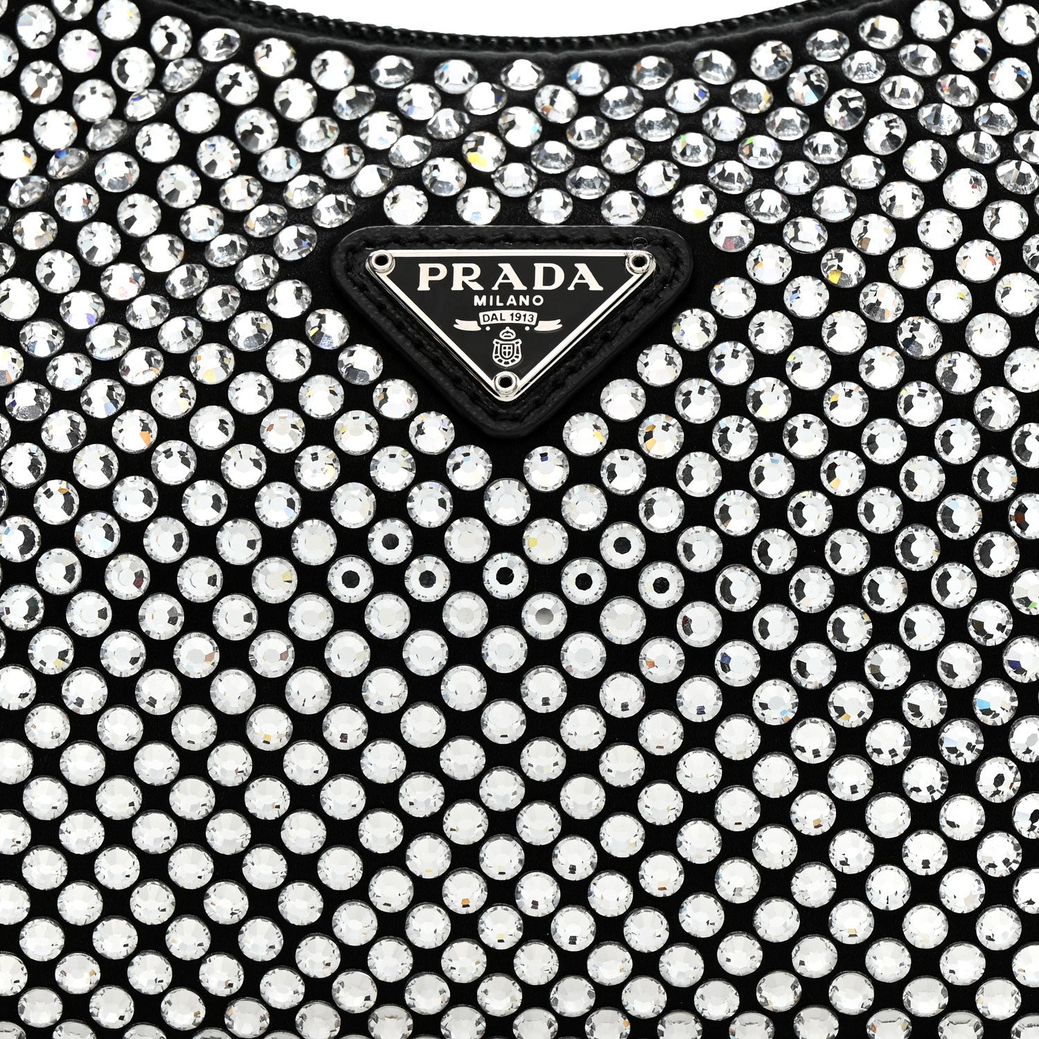 Prada Satin Crystal Mini Re-Edition 2000 Bag Cristal 7 of 10