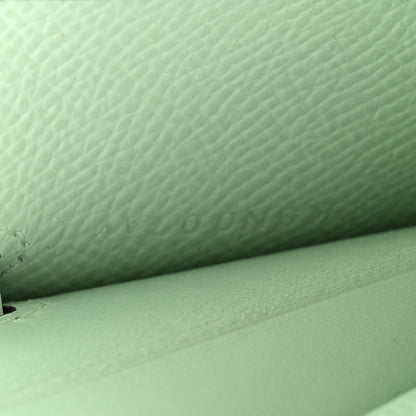 Hermes Epsom Kelly Wallet To Go Vert Peppermint 8 of 12