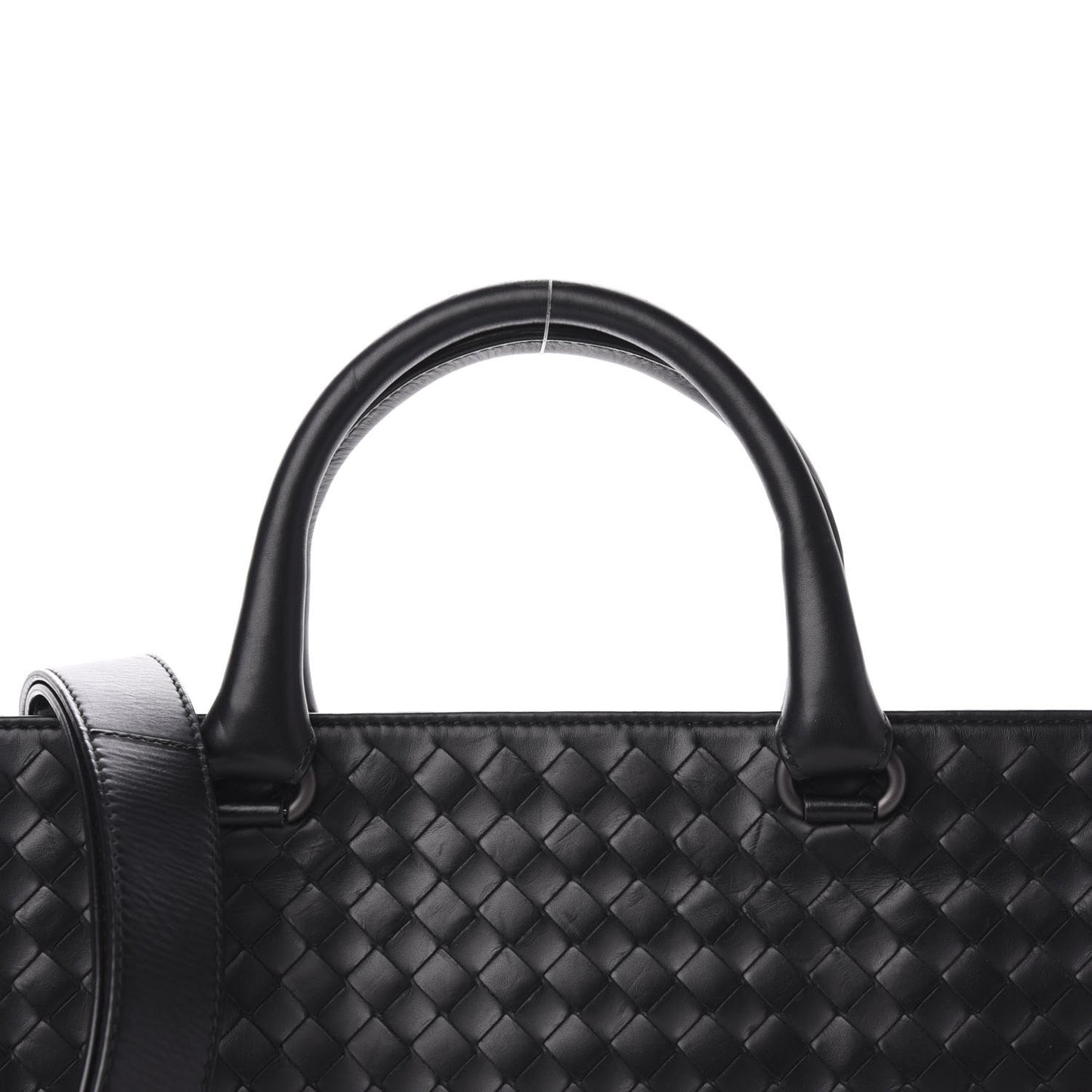 Intrecciato Briefcase Black