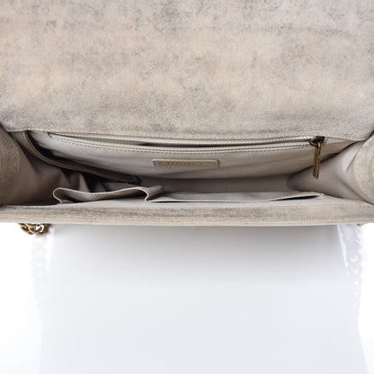 Chanel Iridescent Calfskin Quilted Large Boy Flap Beige 7 of 13
