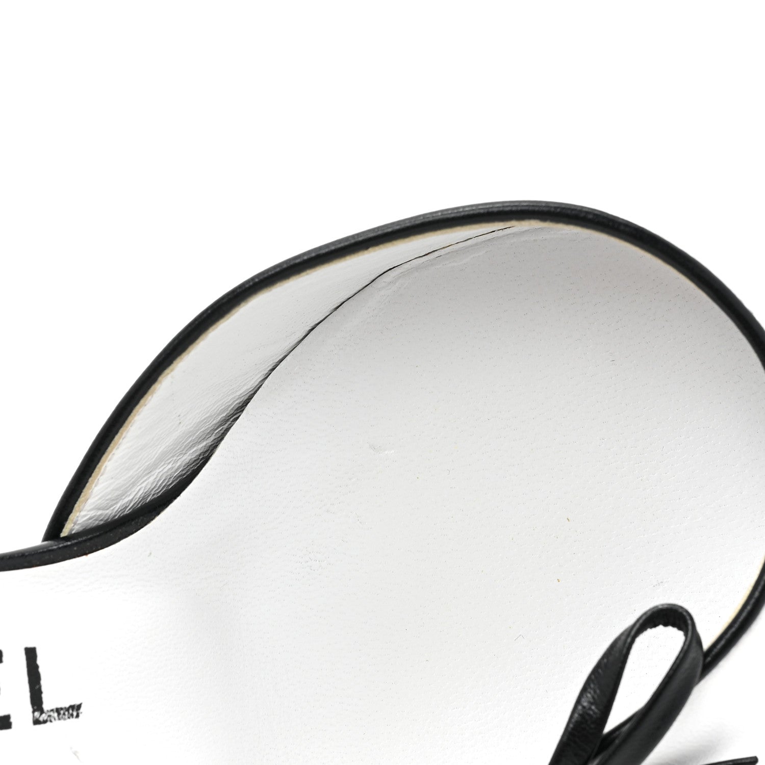 Chanel Lambskin Cap Toe Bow Slingback Pumps 36 White Black 10 of 12