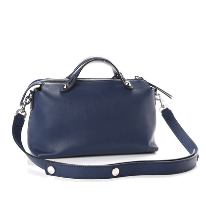 Fendi Vitello Dolce Medium By The Way Boston Bag Blue 2 of 14