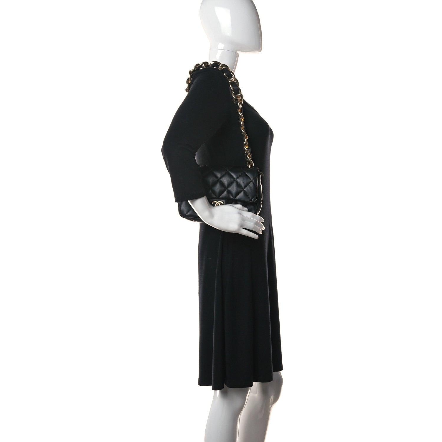 Chanel Lambskin Quilted Small Pillow Crush Flap Black 2 of 10