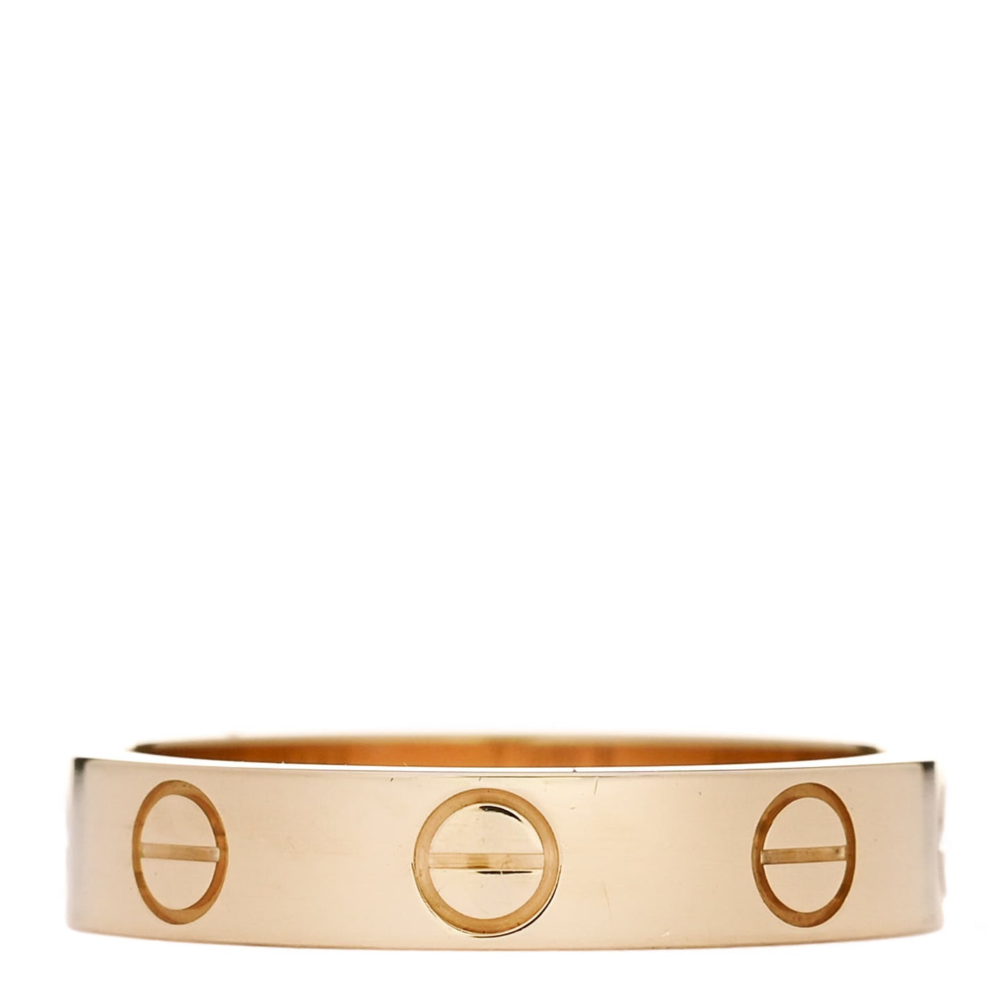 18K Yellow Gold 3.5mm LOVE Wedding Band Ring 49 4.75