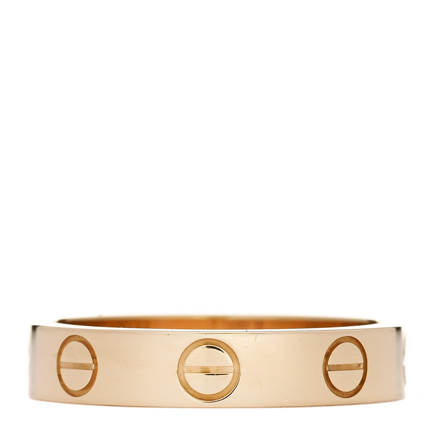 Cartier 18K Yellow Gold 3.5mm LOVE Wedding Band Ring 49 4.75 3 of 5