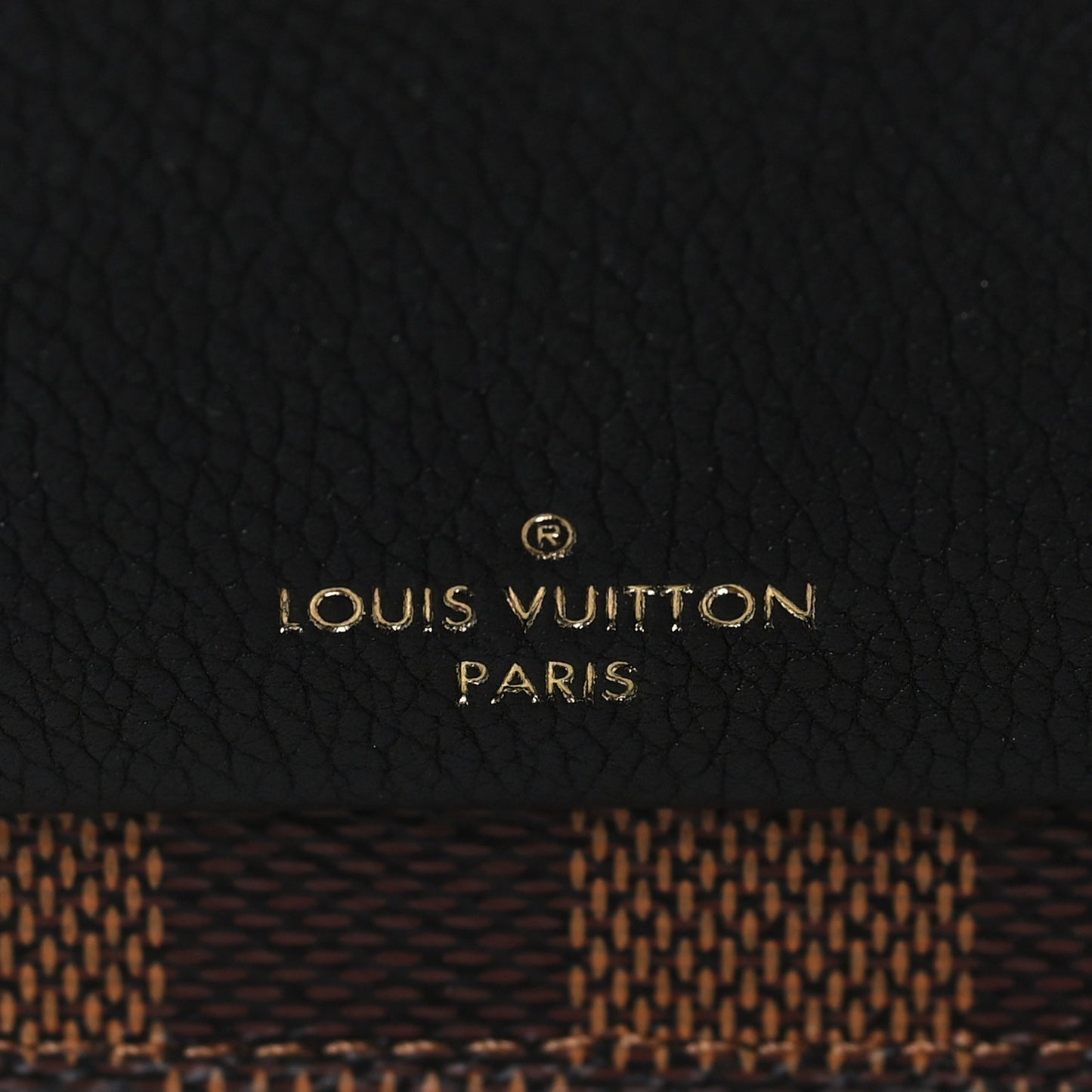 Damier Ebene Vavin Chain Wallet Black