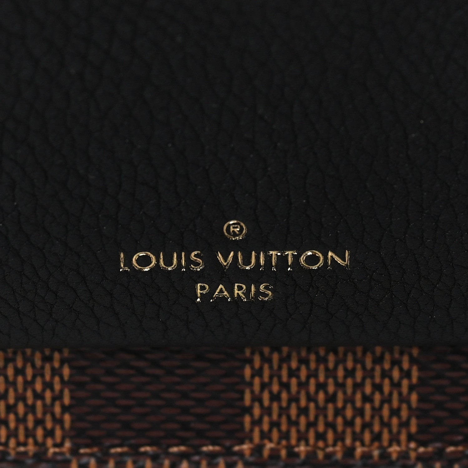 Louis Vuitton Damier Ebene Vavin Chain Wallet Black 6 of 8