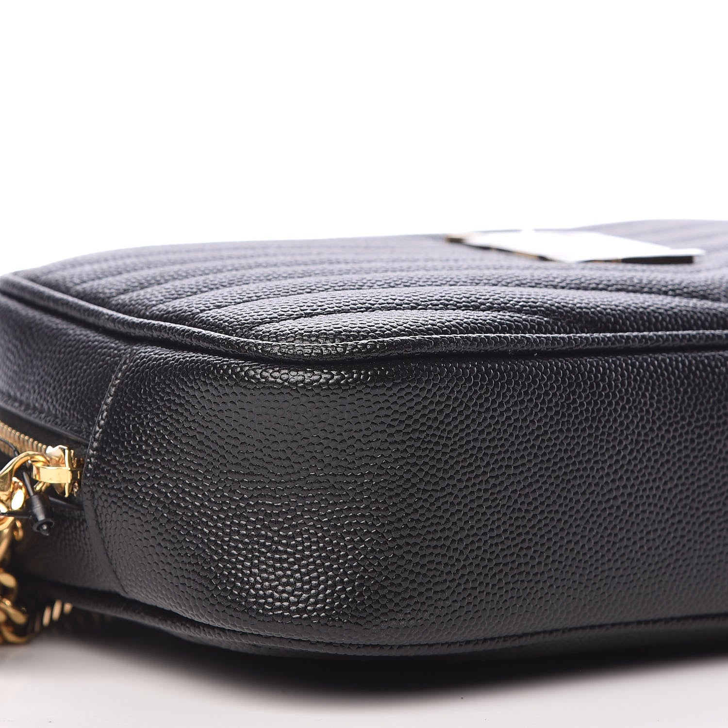 Saint Laurent Grain De Poudre Matelasse Monogram Mini Lou Camera Bag Black 8 of 10