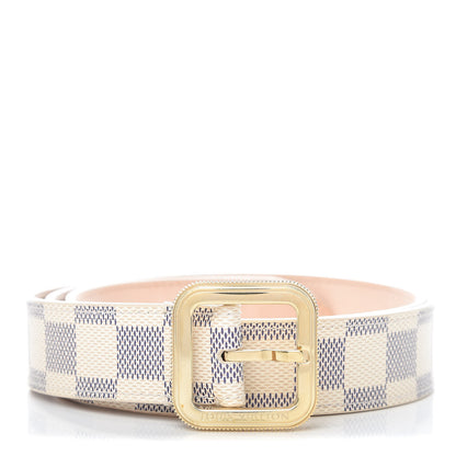 Louis Vuitton Damier Azur 30mm Tresor Belt 90 36 1 of 10