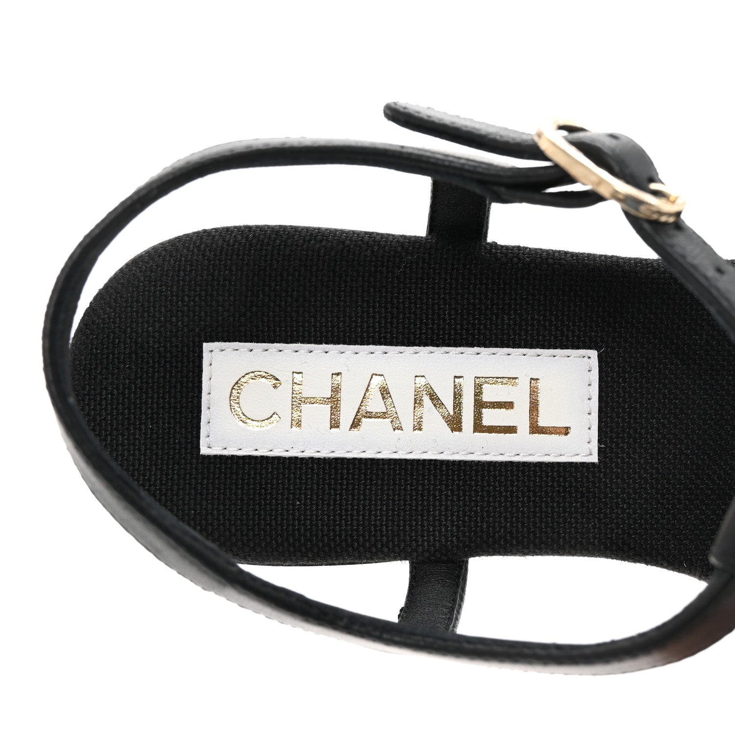 Chanel Lambskin CC Logo Thong Sandals 36 Black 8 of 10