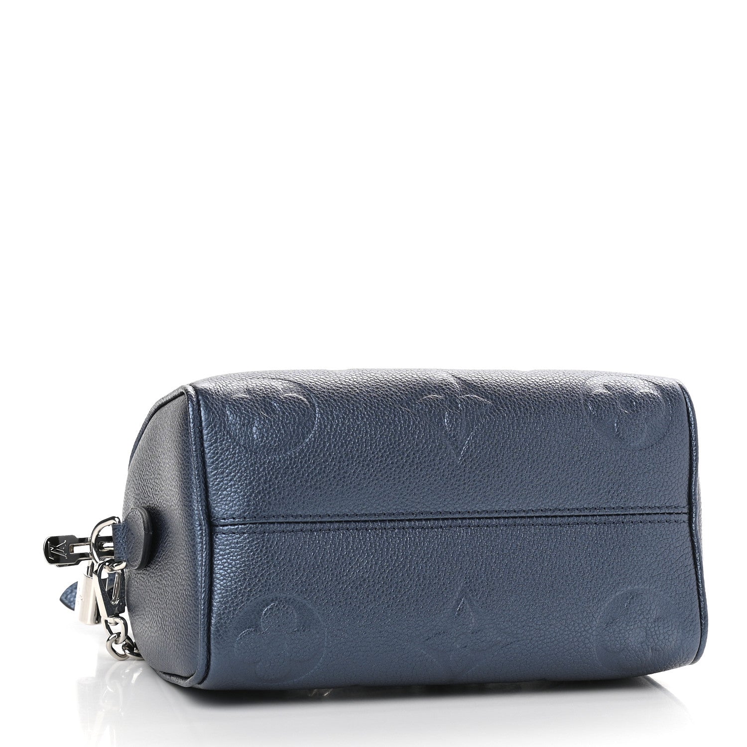 Louis Vuitton Metallic Empreinte Monogram Giant Speedy Bandouliere 20 Navy Nacre 4 of 8