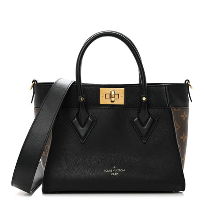 Louis Vuitton Calfskin Monogram On My Side PM Black 1 of 9