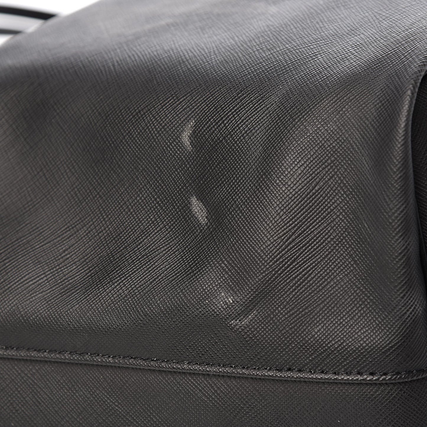 Textured Coated Canvas Rottweiler Pint Large Antigona Tote Black