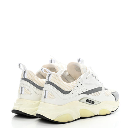 Christian Dior Technical Mesh Calfskin Mens B22 Sneakers 41 White 4 of 11