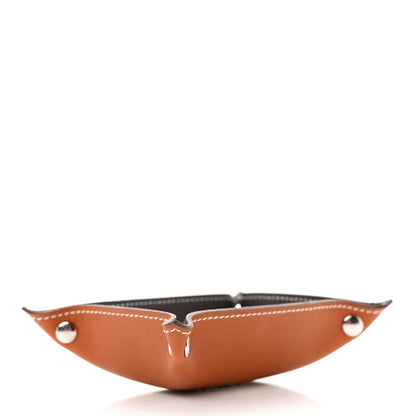 Hermes Taurillon Clemence Mini Mises et Relances Change Tray Ebene Fauve 4 of 6