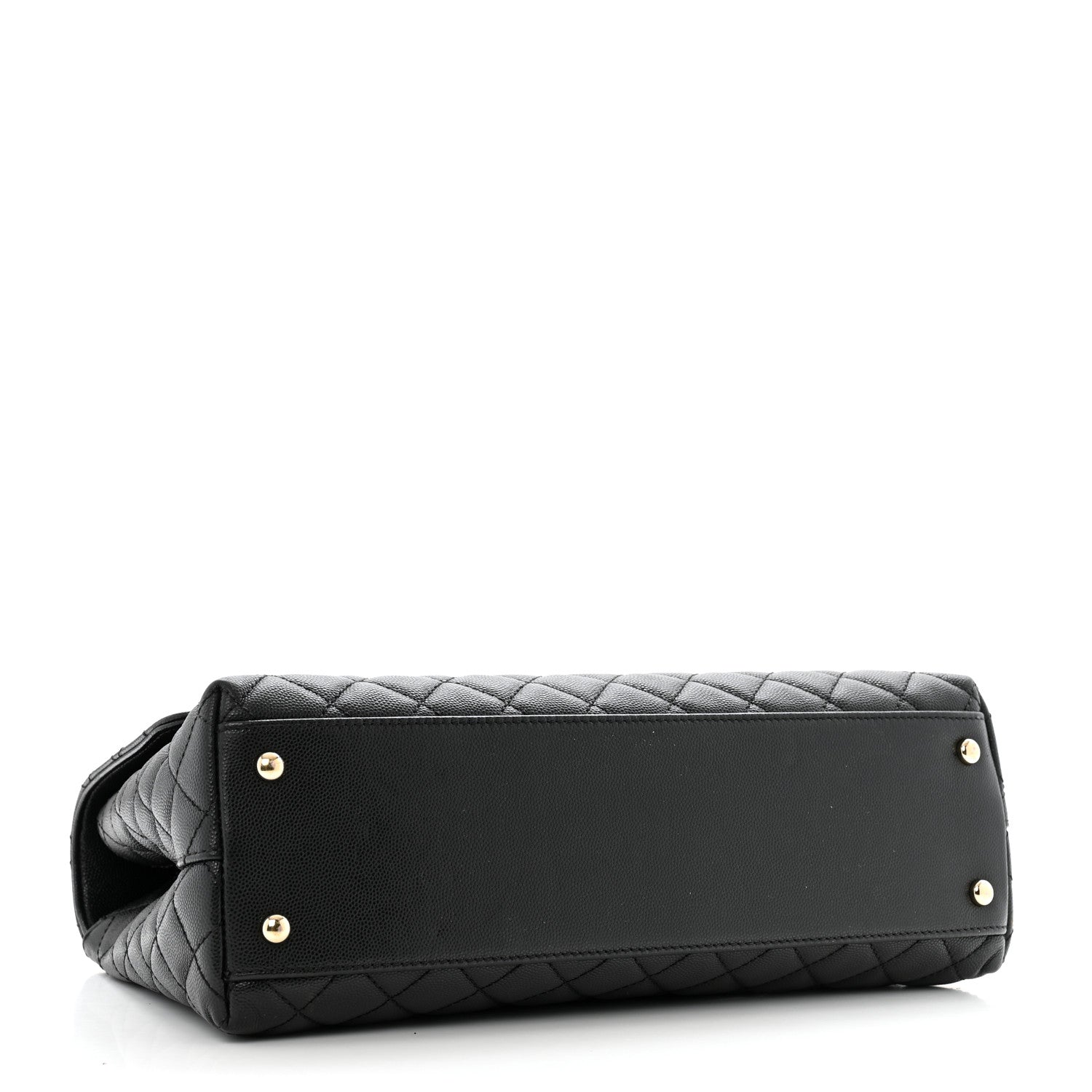 Chanel Caviar Quilted Medium Coco Handle Flap Black 4 of 14