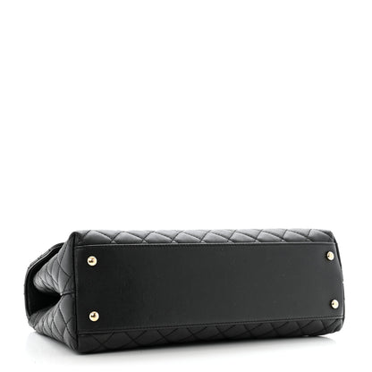 Chanel Caviar Quilted Medium Coco Handle Flap Black 4 of 14
