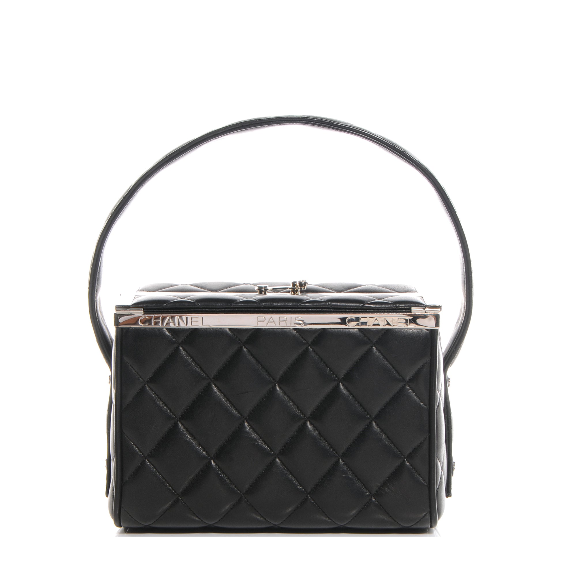 Chanel Lambskin Quilted Box Bag Black 1 of 9