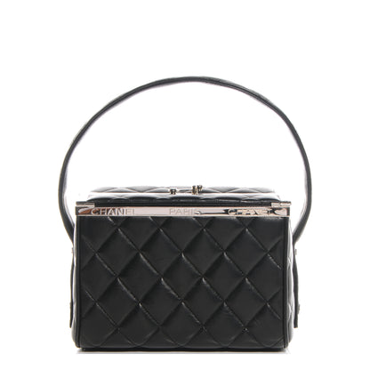 Chanel Lambskin Quilted Box Bag Black 1 of 9