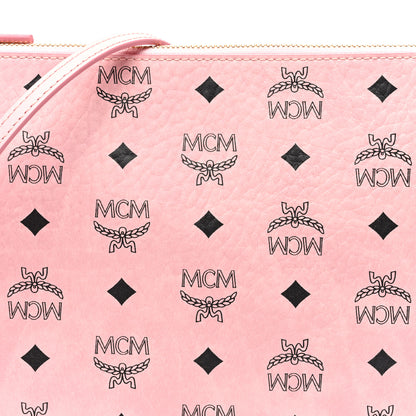 MCM Visetos Medium Crossbody Pouch Soft Pink 7 of 9
