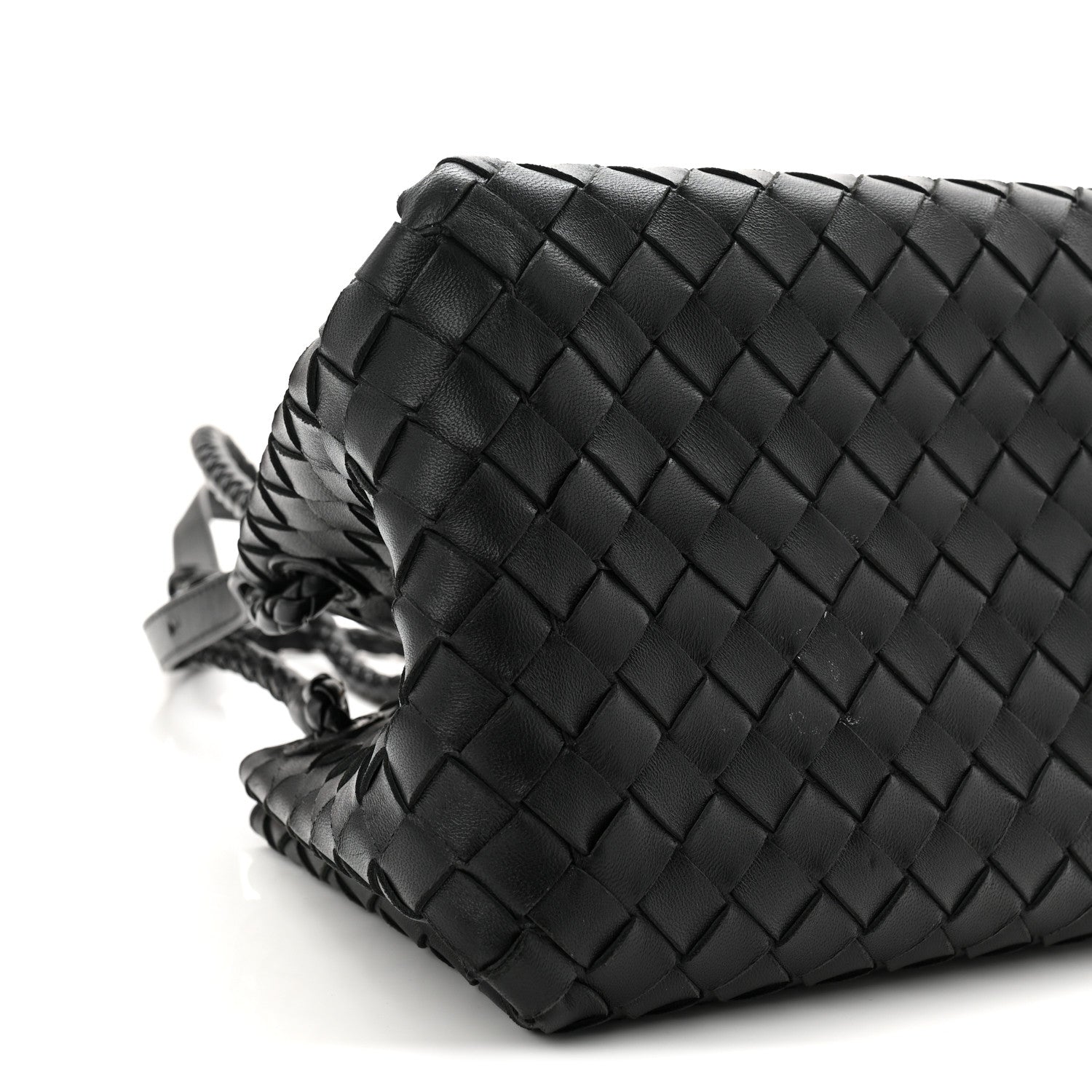 Bottega Veneta Nappa Intrecciato Small Parachute Shoulder Bag Black 8 of 10