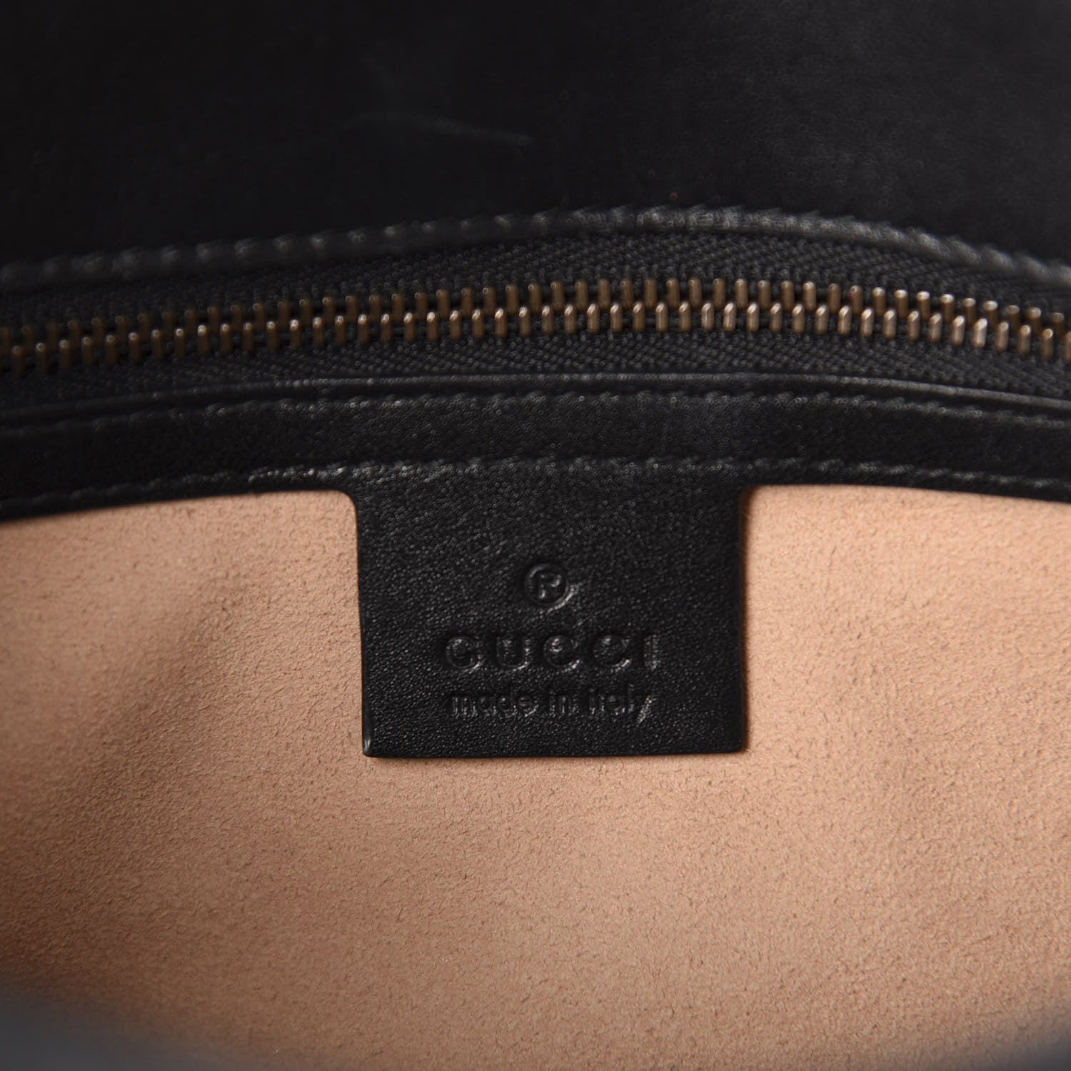 Gucci Calfskin Matelasse Small GG Marmont Shoulder Bag Black 10 of 12