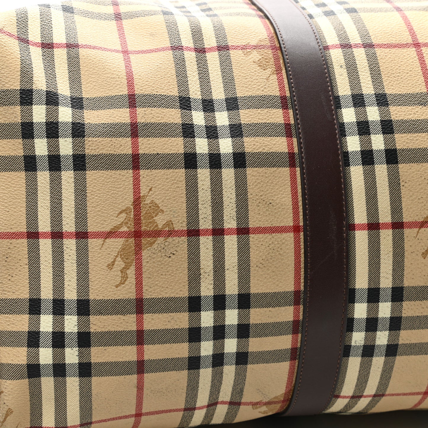 Haymarket Check Duffle Bag Dark Brown