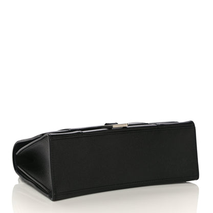 Balenciaga Grained Calfskin Medium Hourglass Top Handle Bag Black 3 of 11
