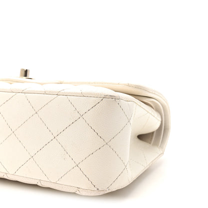 Chanel Caviar Quilted Small Double Flap White 10 of 10