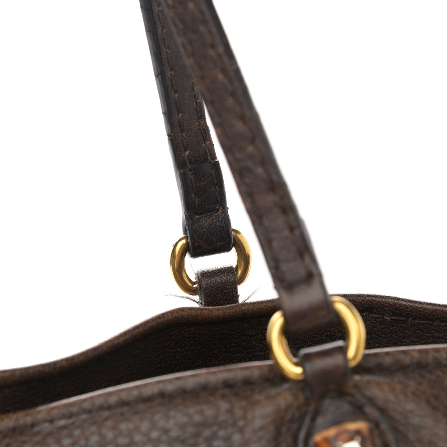 Monogram Medium Laidback Crafty Tote Dark Brown