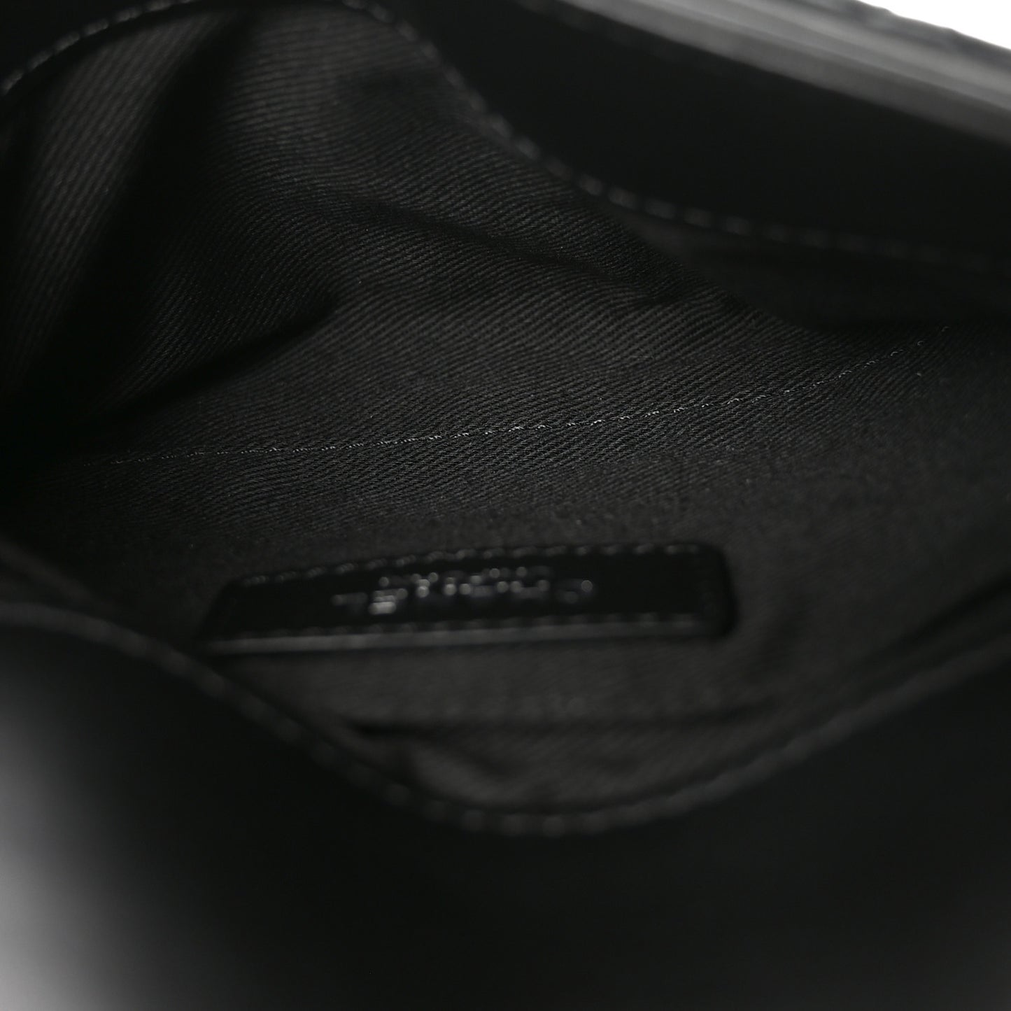 Calfskin Quilted CC Uniform Flap Belt Bag Black