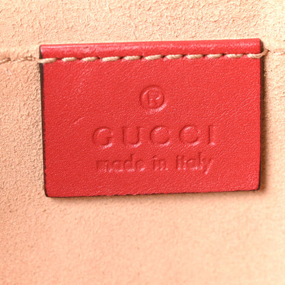 Gucci Calfskin Matelasse GG Marmont Belt Bag 85 34 Hibiscus Red 5 of 9