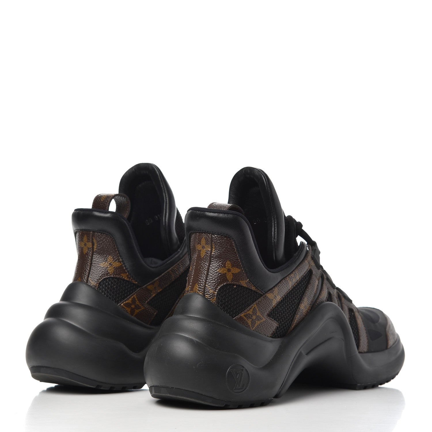 Louis Vuitton Calfskin Patent Monogram LV Archlight Sneakers 42 Black 4 of 20