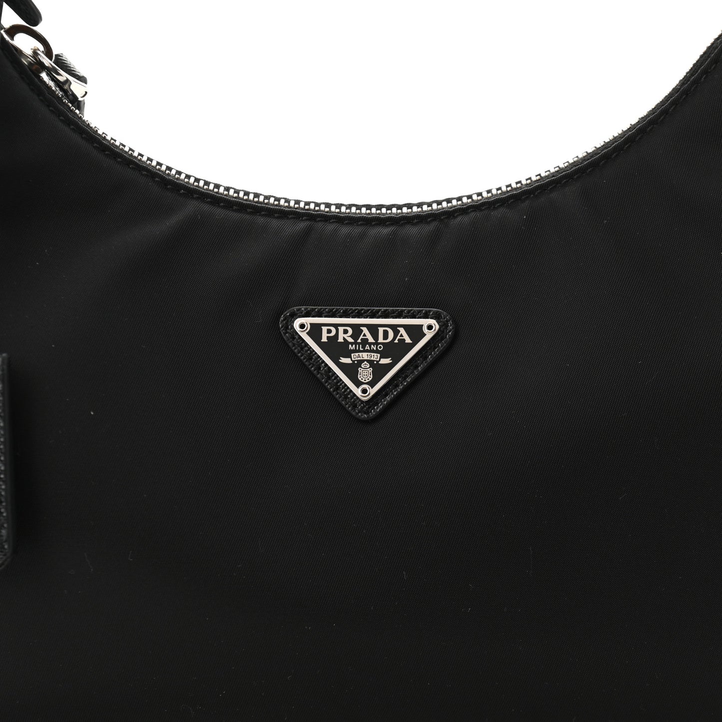 Tessuto Nylon Saffiano Mini Re-Edition 2005 Bag Black