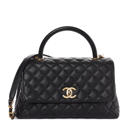 Chanel Caviar Quilted Small Coco Handle Flap Black 1 of 7